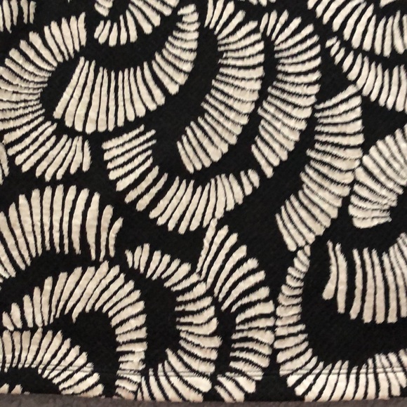 Anthropologie B&W Pattern Dress Mid Length Sleeve - Picture 3 of 4